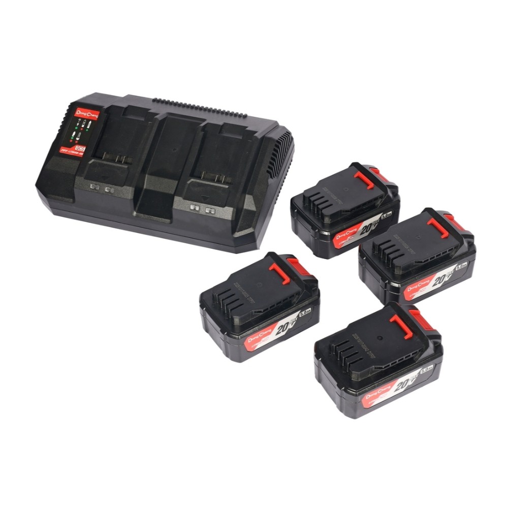 รถเข็นตัดหญ้าไร้สาย DONG CHENG DCLM40211 F4S 40V  พร้อมแบตเตอรี่และแท่นชาร์จ