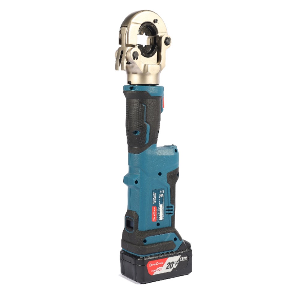 เครื่องย้ำสายไฟไฮดรอลิกไร้สาย DONG CHENG DCYH02 300 EM 20V  ชุดแบตเตอรี่ 4 0Ah x 2 