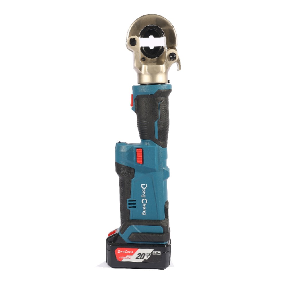 เครื่องย้ำสายไฟไฮดรอลิกไร้สาย DONG CHENG DCYH02 300 EM 20V  ชุดแบตเตอรี่ 4 0Ah x 2 