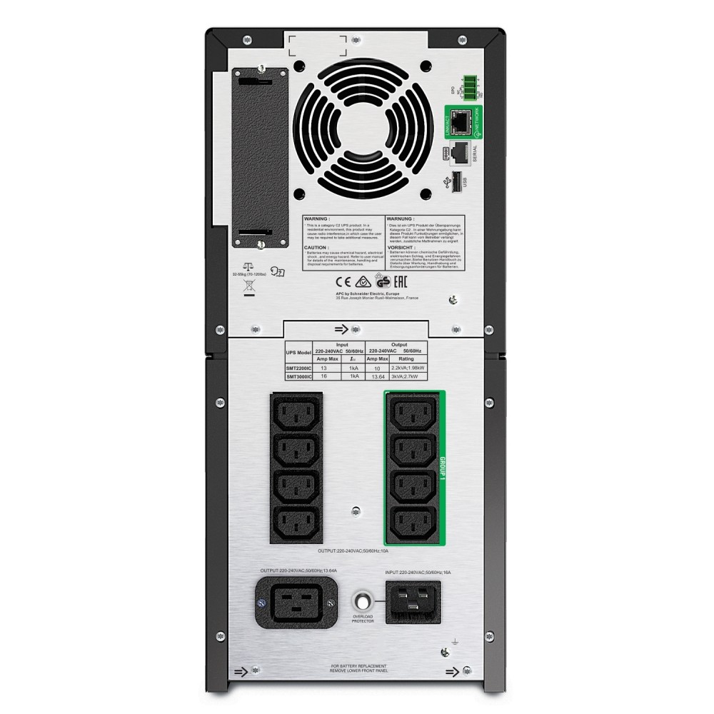เครื่องสำรองไฟฟ้า APC SMT2200IC ระบบ SmartConnect จ่ายไฟแบบ Pure Sine Wave