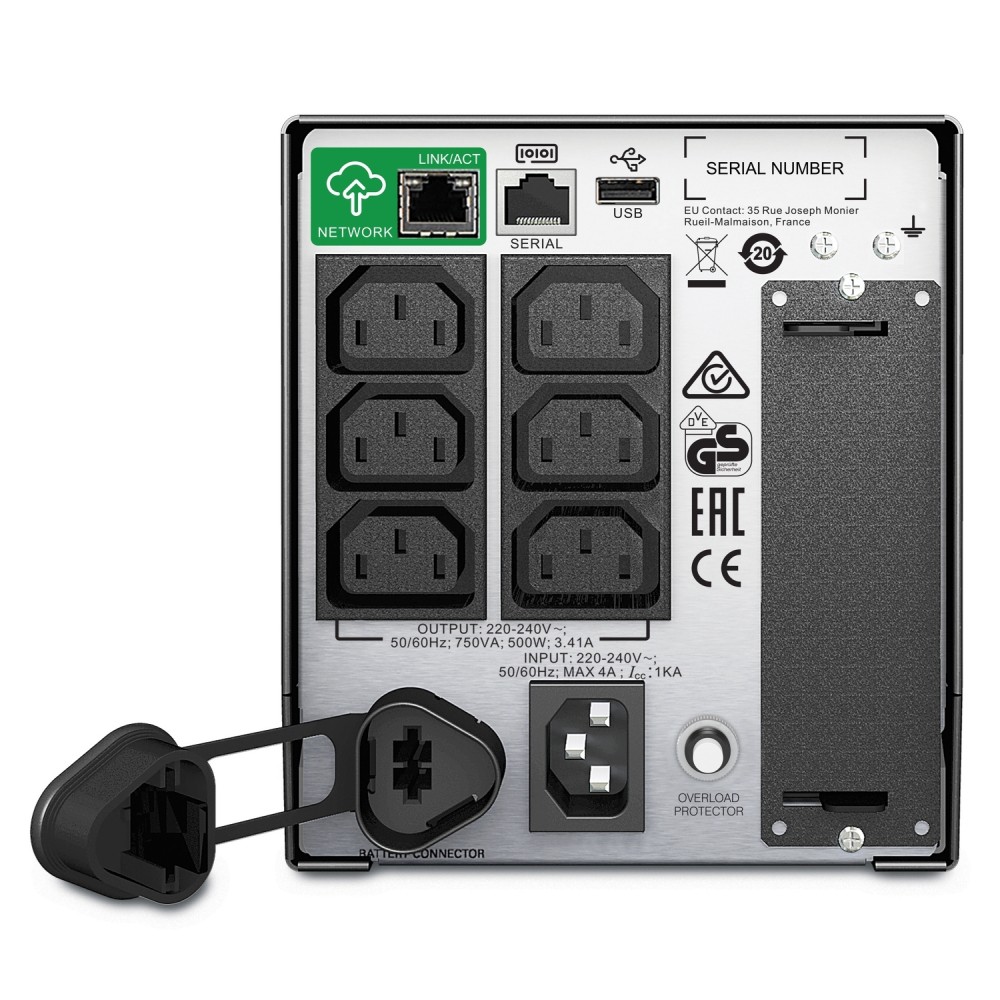 เครื่องสำรองไฟฟ้า APC SMT750IC 750VA พร้อมระบบ SmartConnect