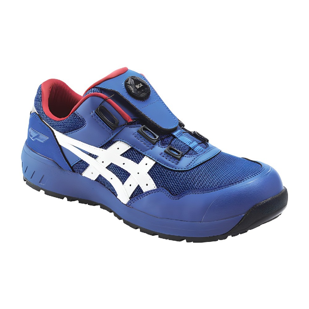 รองเท้าเซฟตี้เรซิ่น ASICS 1271A029 400 หัวกว้าง 3E สีน้ำเงินขาว