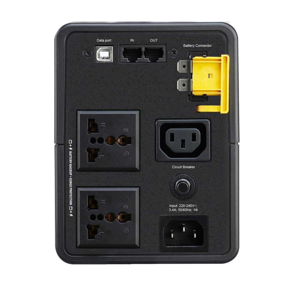 เครื่องสำรองไฟฟ้า APC BX750MI MS ระบบ AVR 750VA 230V พร้อมเต้ารับสากล