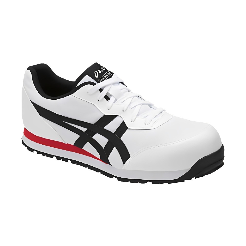รองเท้าเซฟตี้หัวเรซิ่น ASICS FCP201 0190 สีขาว ดำ ขนาด 27 5 ซม 