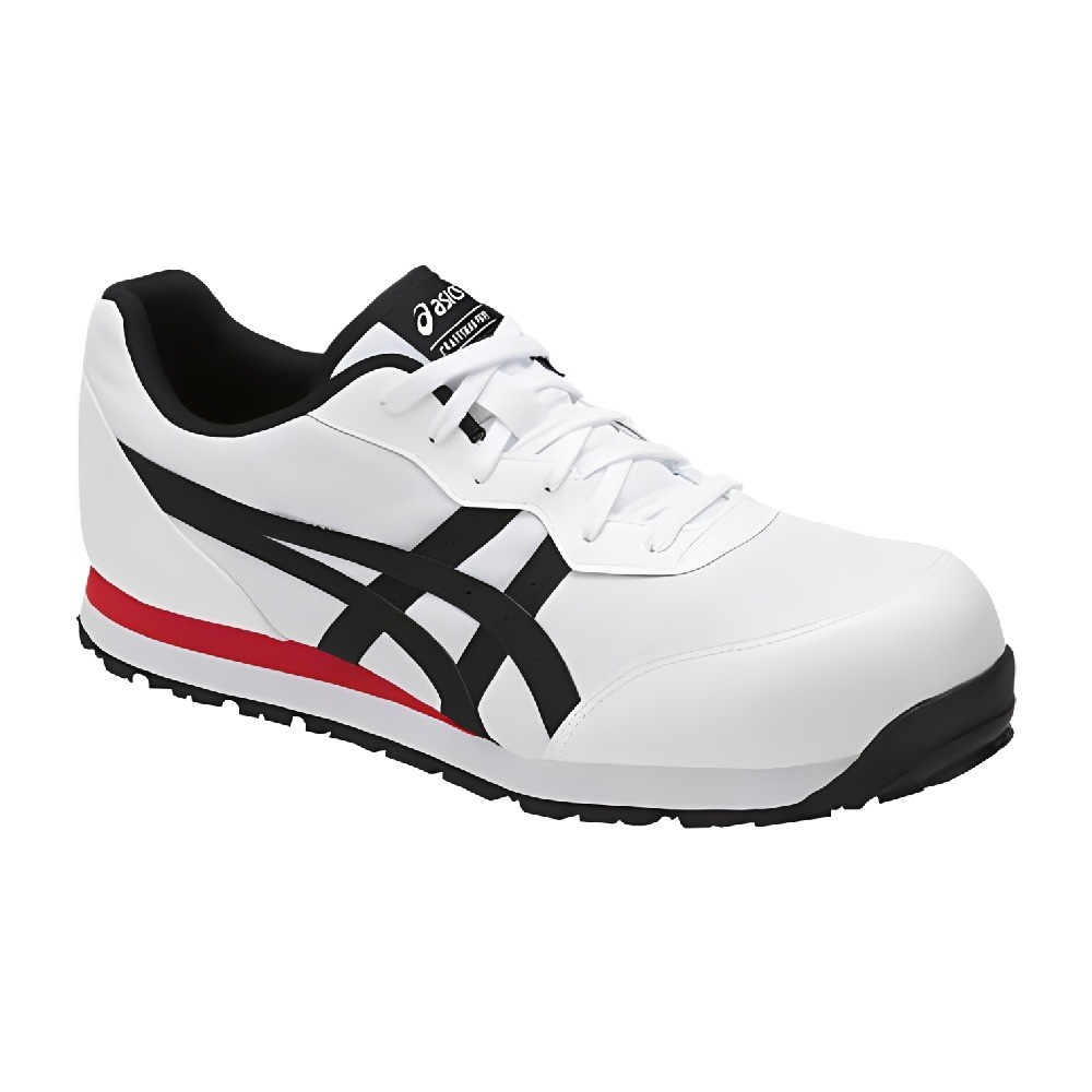 รองเท้าเซฟตี้ ASICS FCP201 0190 หัวเรซิ่นสีขาวสลับดำ
