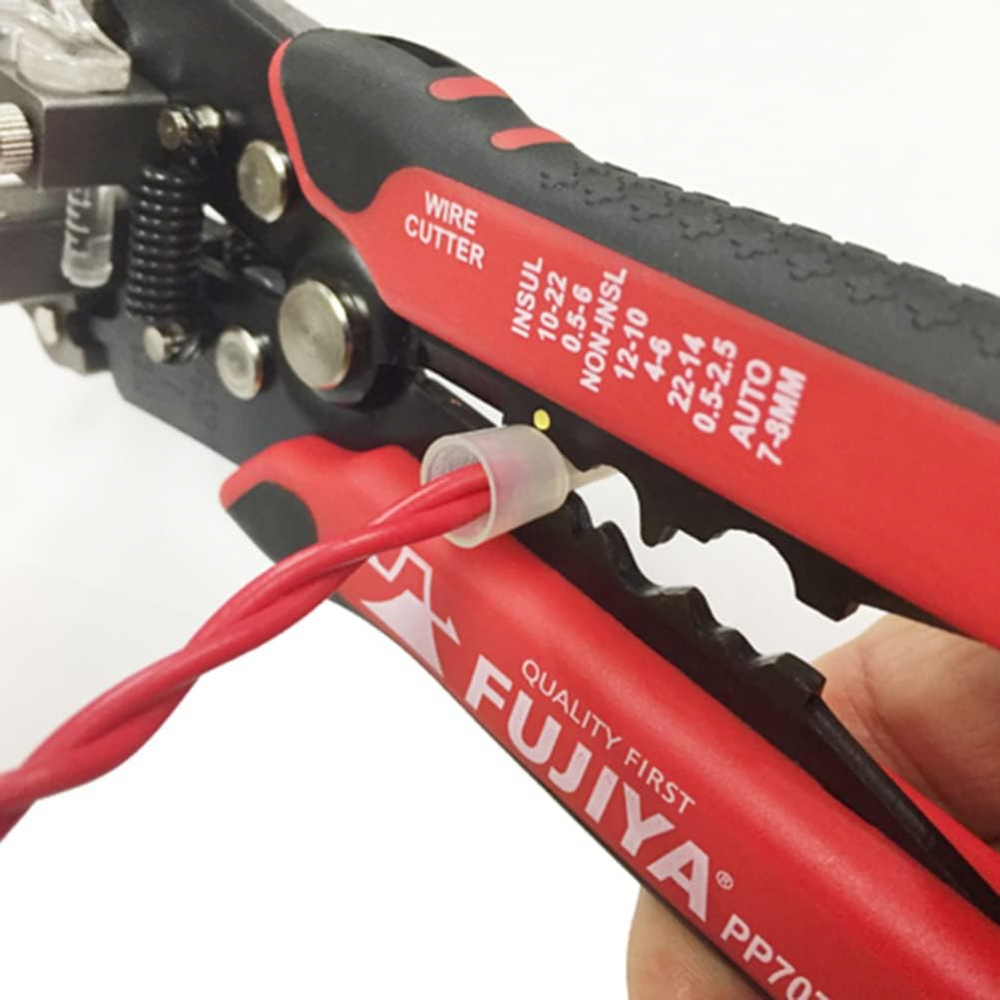 คีมปอกสายไฟอัตโนมัติ FUJIYA PP707A 200 ขนาด 200 มม  สำหรับสายไฟ 0 13 6 ตร มม 