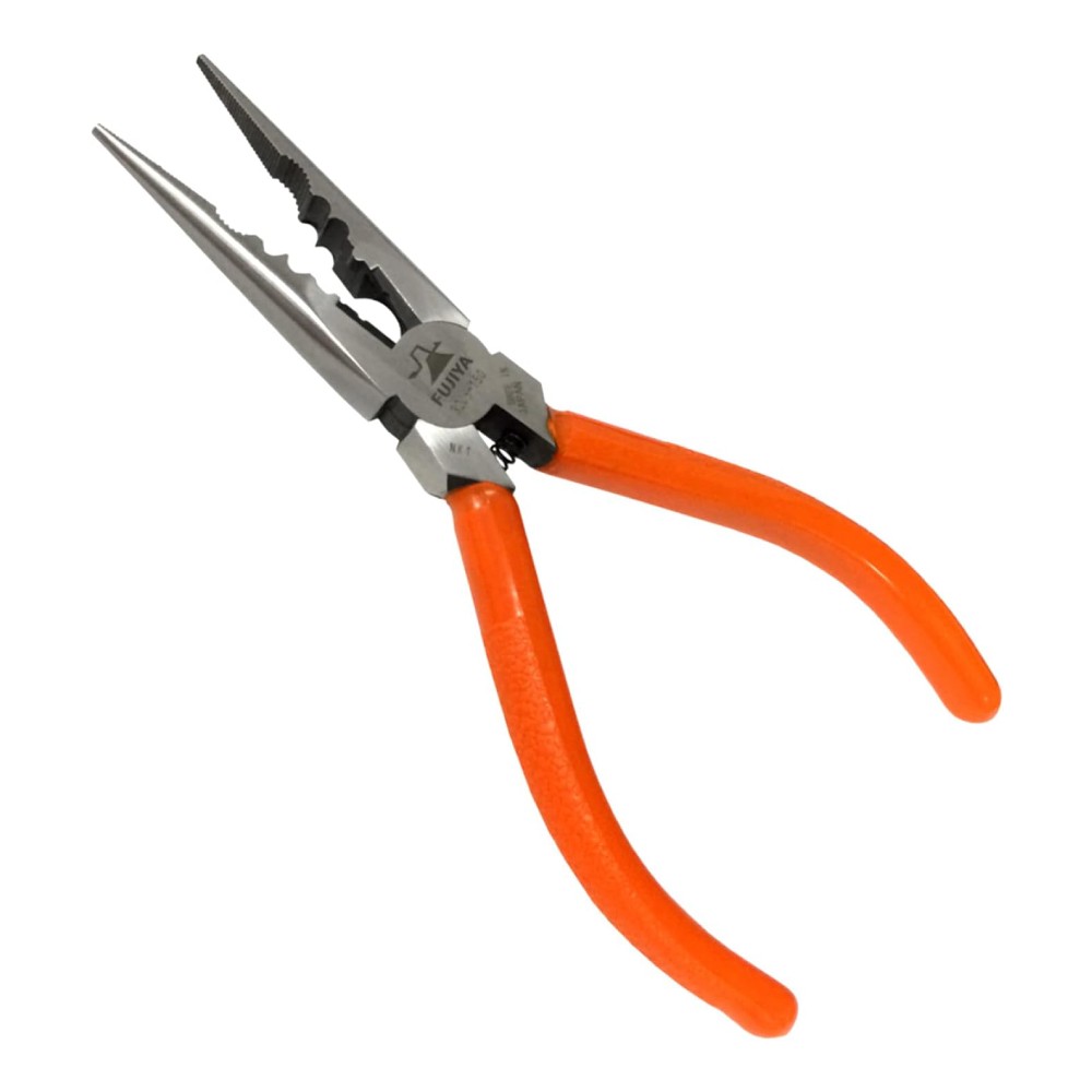 คีมปากยาวอเนกประสงค์ FUJIYA 320S 150 พร้อมสปริงและปลายรอยหยัก