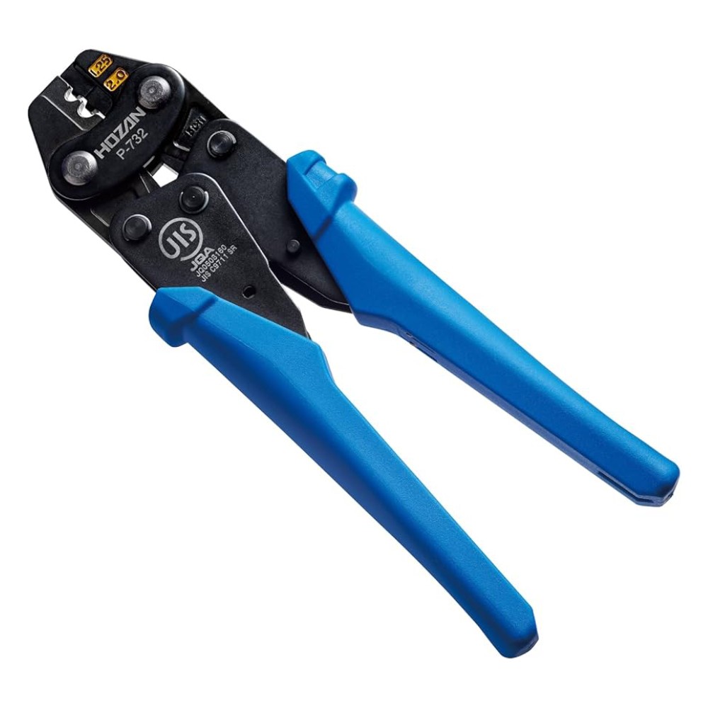 คีมย้ำหางปลาแบบเปลือย HOZAN P 732 ระบบล็อคอัตโนมัติ