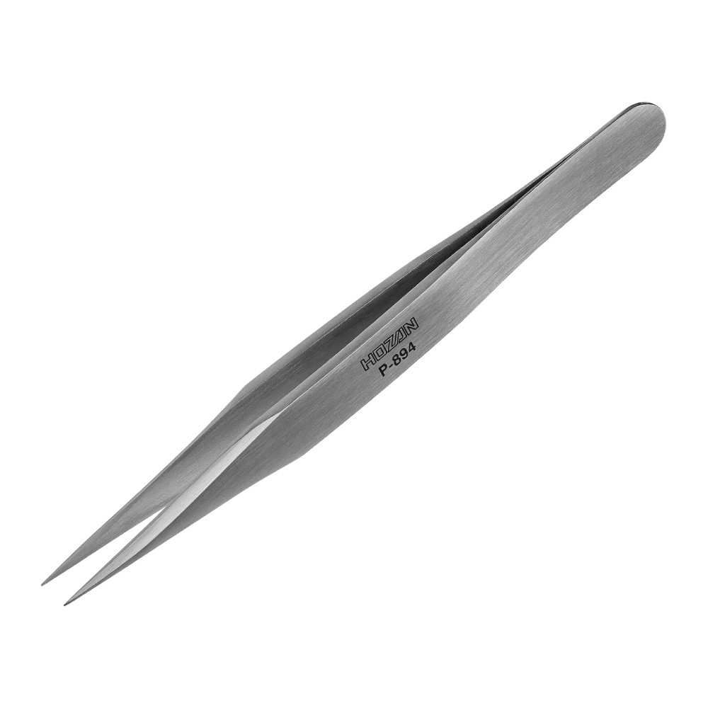 แหนบสแตนเลส HOZAN P 894 ปลายตรงแม่นยำสูง