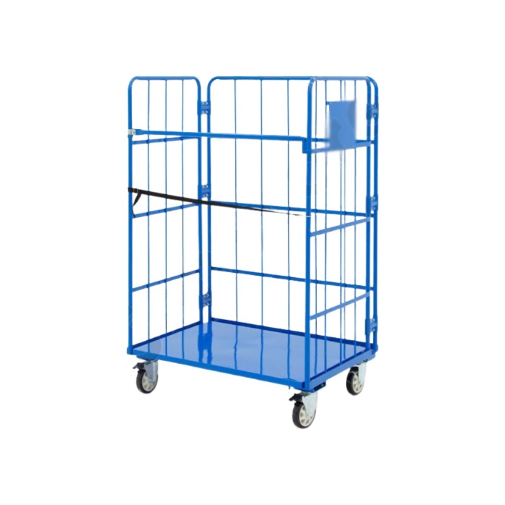 รถเข็นทรงสูง JUMBO A060800021 RP8011 T พื้นทึบ สีน้ำเงิน รับน้ำหนัก 500 กก 