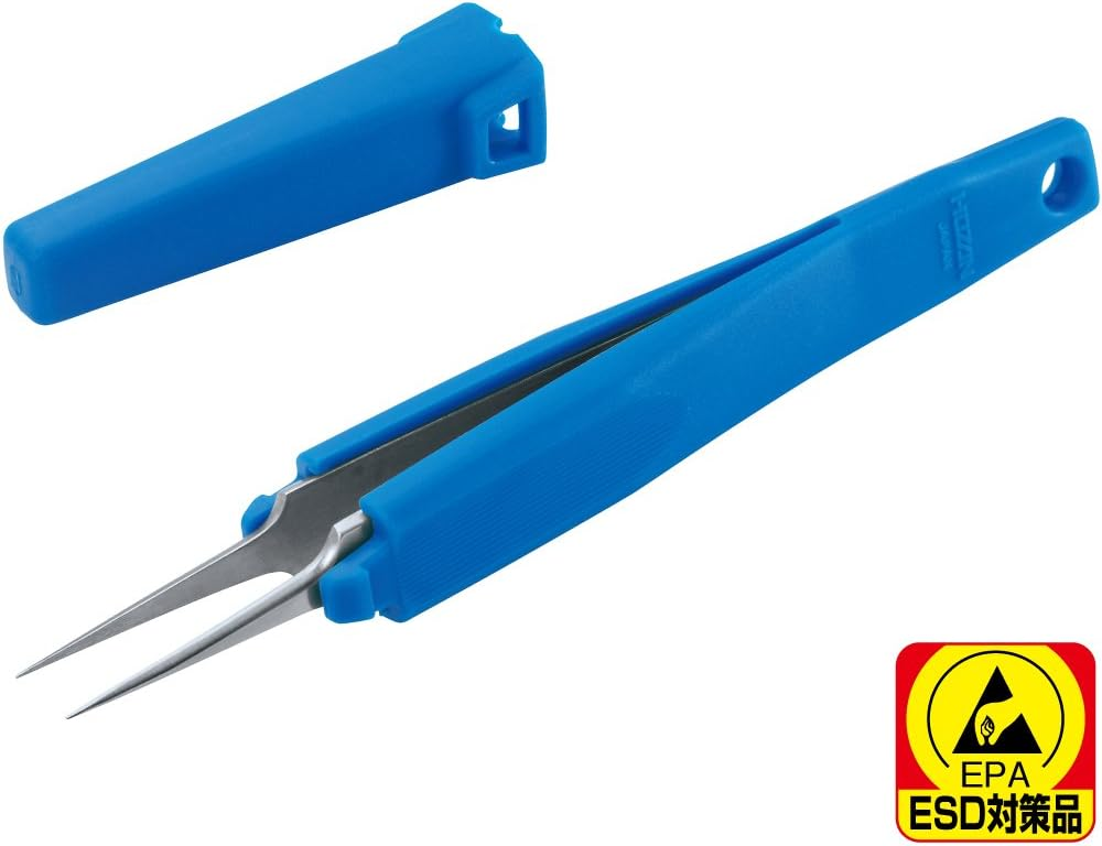 แหนบสแตนเลส HOZAN P 881 ESD ป้องกันไฟฟ้าสถิตย์