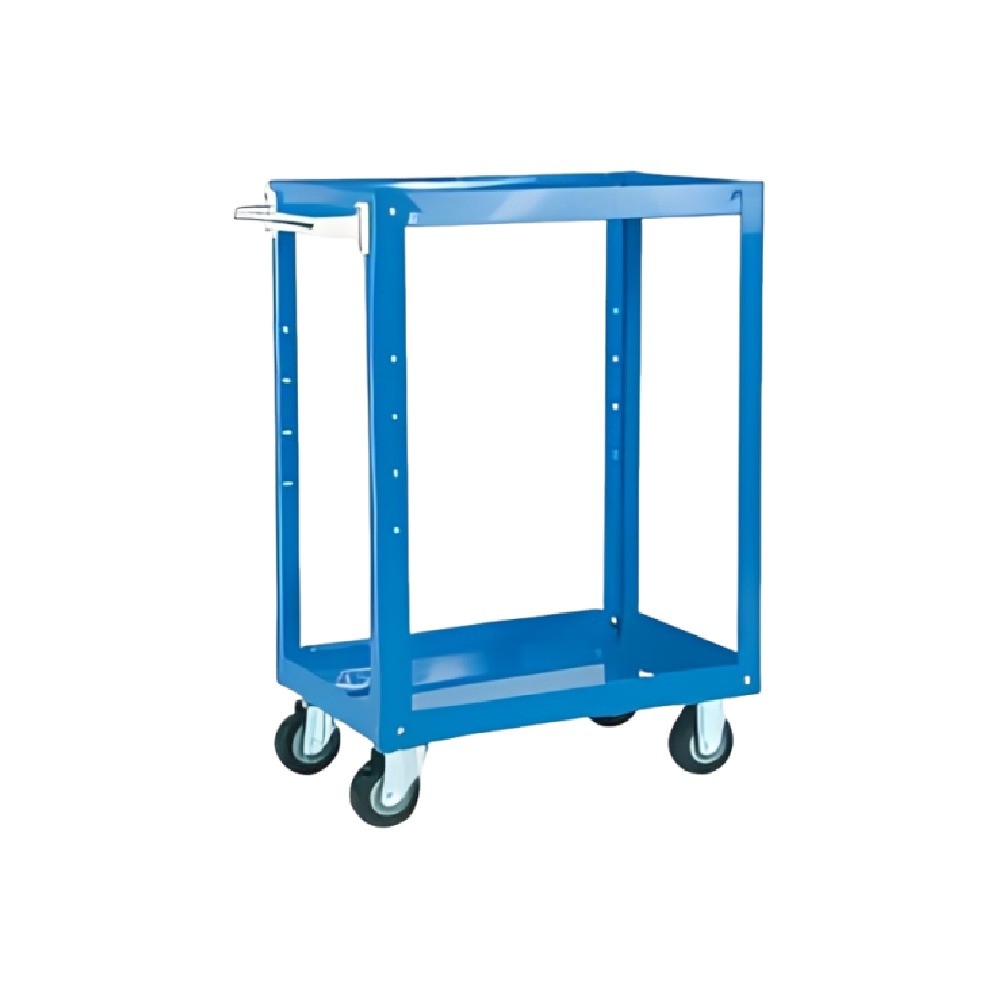 รถเข็นถาดเหล็กถอดประกอบได้ 2 ชั้น JUMBO A015100002 TT2 5007 ล้อ PU