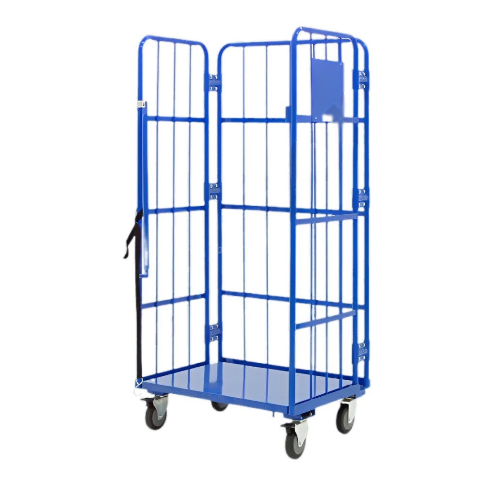 รถเข็นทรงสูง JUMBO A060800022 RP6080 T พื้นทึบ สีน้ำเงิน รับน้ำหนัก 250 กก 