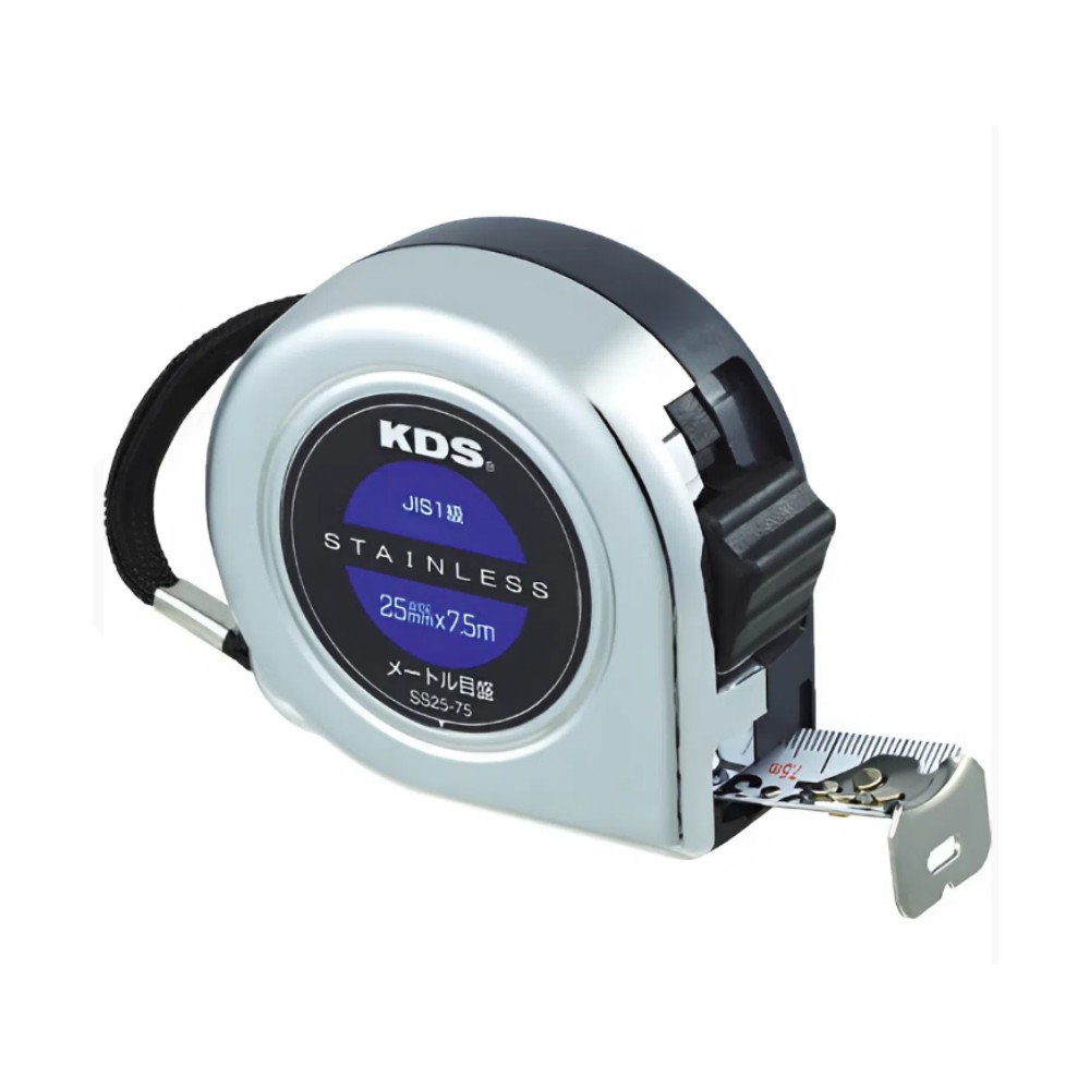 ตลับเมตรสแตนเลส MURATEC KDS SS25 75BP แถบวัดสองหน้าอ่านง่าย