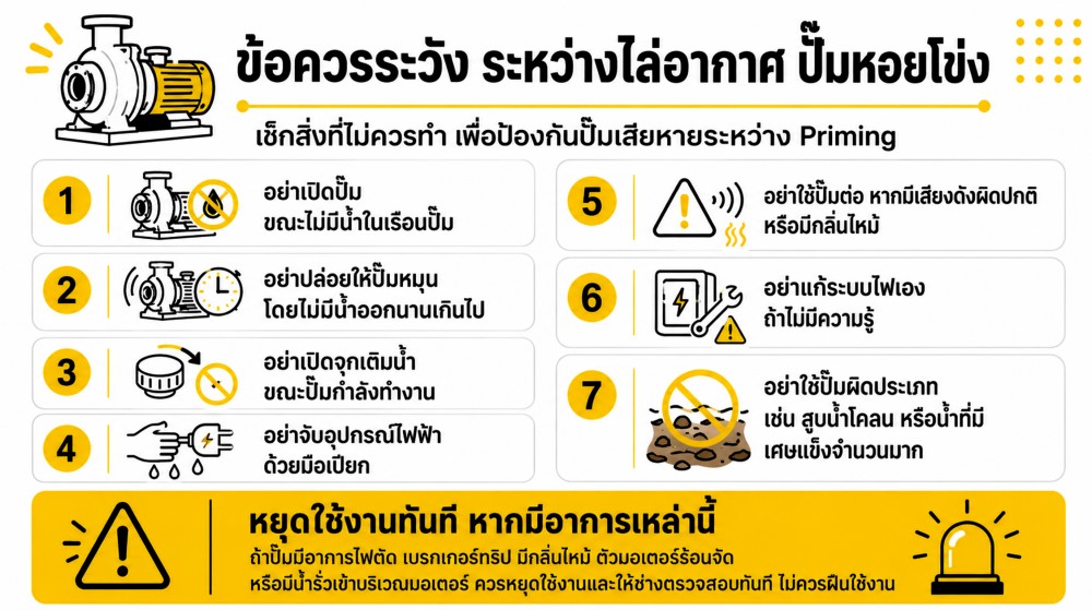 วิธีไล่อากาศ Priming ปั๊มหอยโข่ง อย่างถูกวิธี คู่มือเข้าใจง่ายสำหรับคนทั่วไป