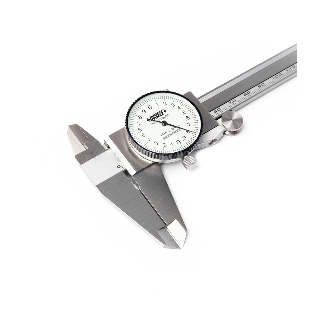 เวอร์เนียหน้าปัดนาฬิกา INSIZE 1312-200A ช่วงระยะวัด 0-200 มม. (0-8 นิ้ว)