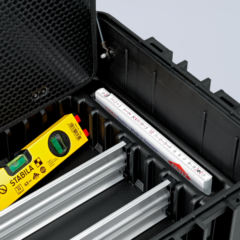กล่องเครื่องมือช่าง Knipex 00 21 37 LE Robust45 Move Electro สำหรับเครื่องมือไฟฟ้าพร้อมล้อลาก