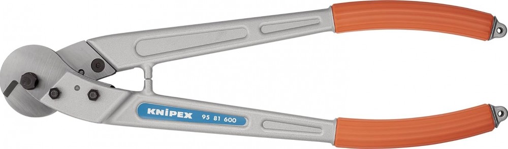 กรรไกรตัดสายเคเบิ้ล Knipex 95 81 600 Wire Rope and ACSR Cable Cutters ด้ามจับพลาสติก 600 มม.