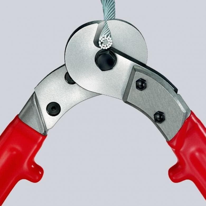 กรรไกรตัดสายเคเบิ้ล Knipex 95 77 600 Wire Rope and ACSR-Cable Cutters ด้ามจับอะลูมิเนียม 600 มม.