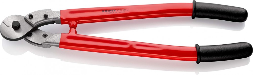 กรรไกรตัดสายเคเบิ้ล Knipex 95 77 600 Wire Rope and ACSR-Cable Cutters ด้ามจับอะลูมิเนียม 600 มม.