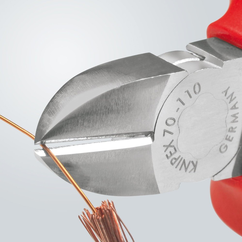คีมตัดปากทแยง Knipex 70 15 110 Diagonal Cutter Nippers ด้ามพลาสติก มัลติคอมโพเน้น 110 มม.
