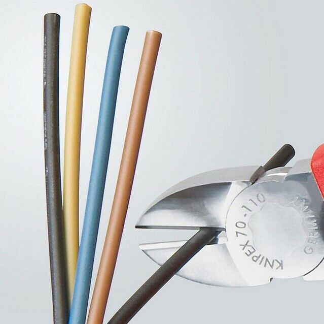 คีมตัดปากทแยง Knipex 70 15 110 Diagonal Cutter Nippers ด้ามพลาสติก มัลติคอมโพเน้น 110 มม.