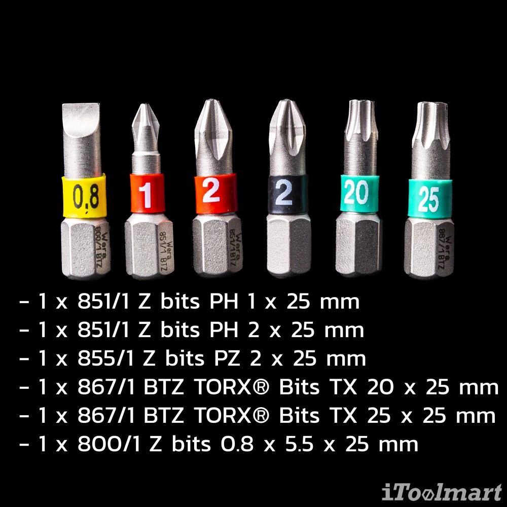 ไขควง Wera Kraftform Kompakt 27 Set 1 05051510001 ชุด 7 ชิ้น