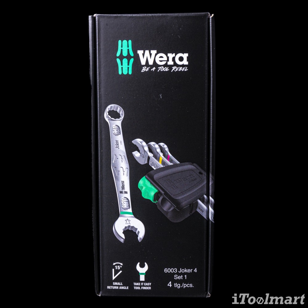 ประแจแหวนข้าง Wera 6003 Joker 4 Set 1 05020228001 ชุด 4 ชิ้น