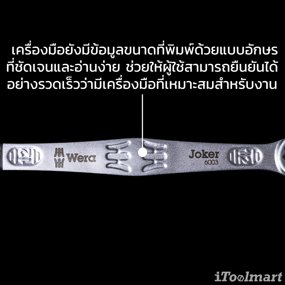 ประแจแหวนข้าง Wera 6003 Joker 4 Set 1 05020228001 ชุด 4 ชิ้น