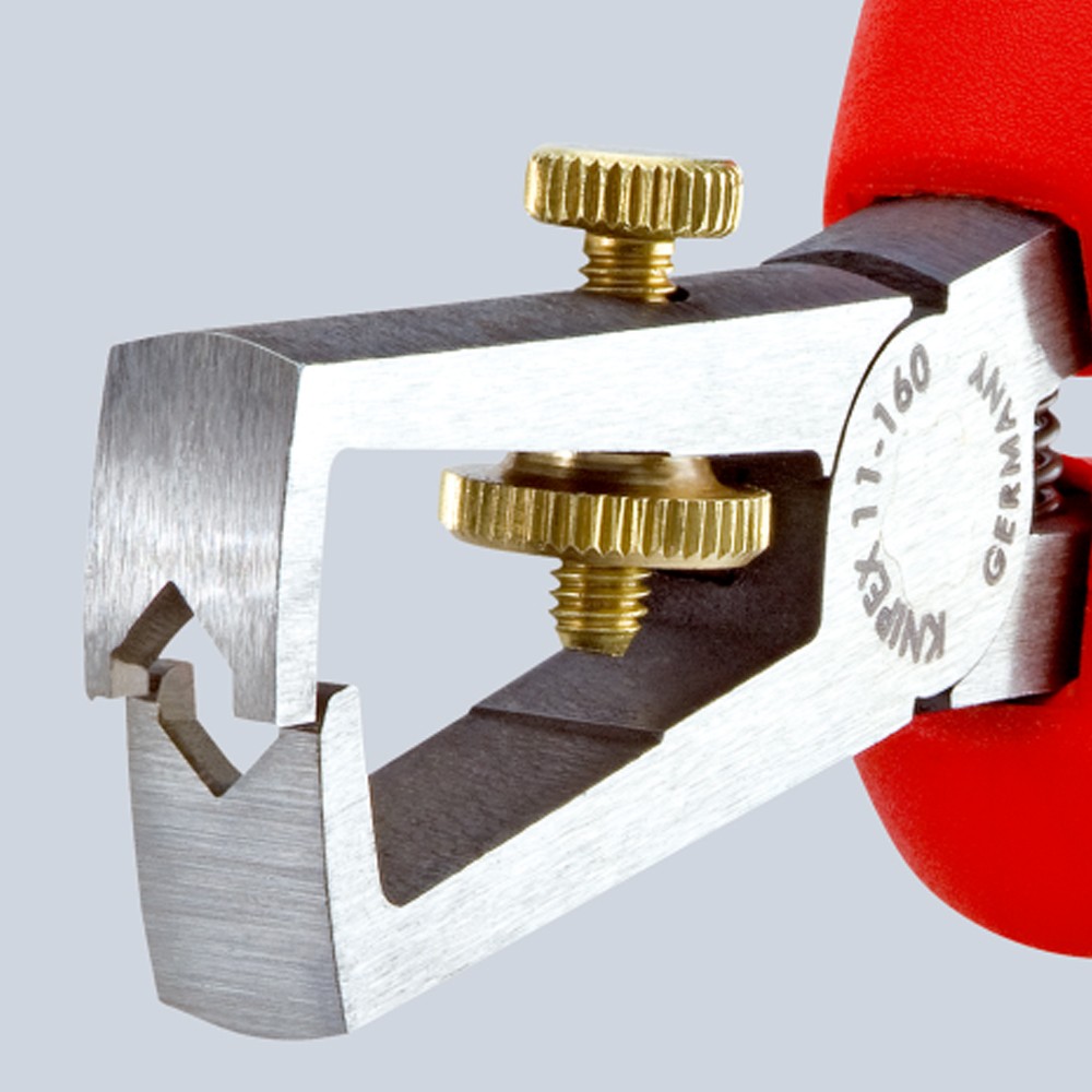 คีมปอกสายไฟ Knipex 11 07 160 Insulation Stripper ด้ามจับ VDE 160 มม.