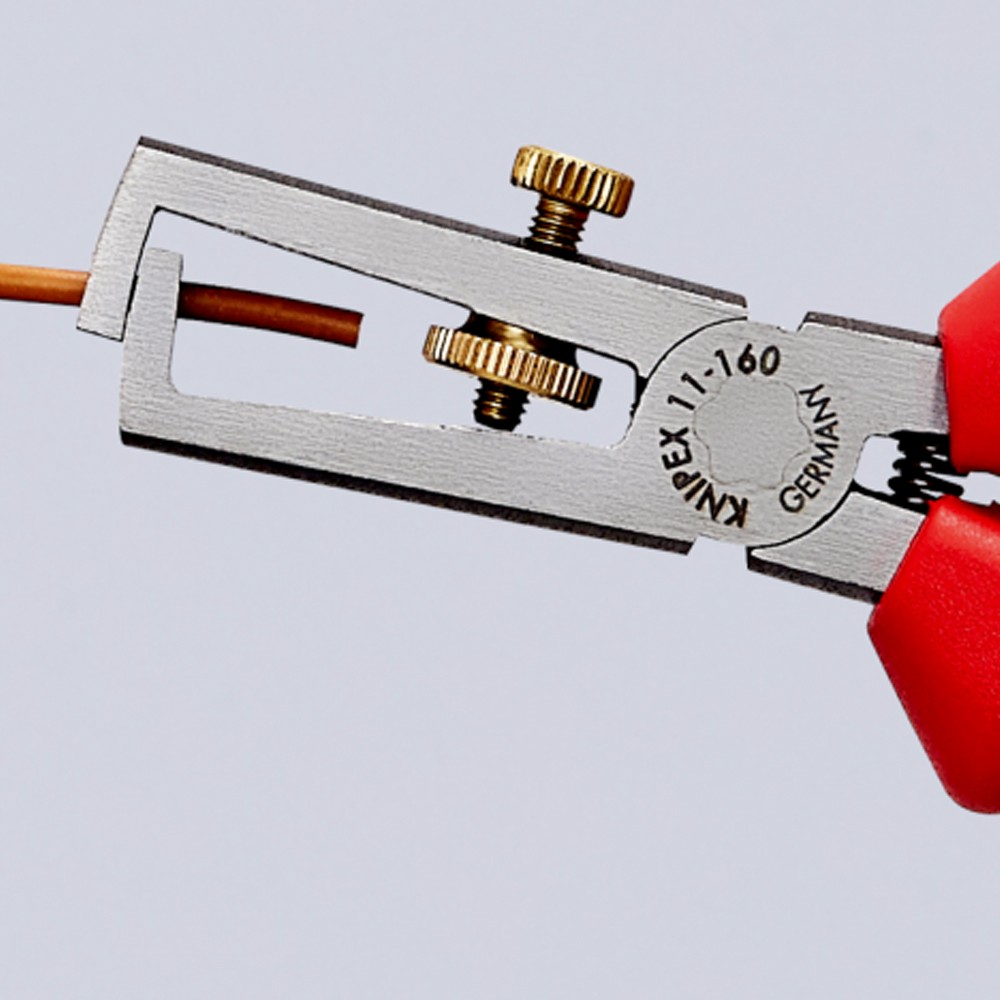 คีมปอกสายไฟ Knipex 11 07 160 Insulation Stripper ด้ามจับ VDE 160 มม.