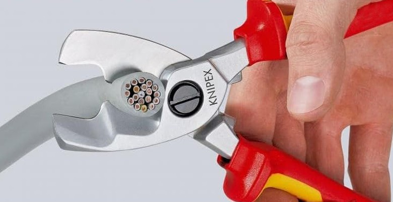กรรไกรตัดสายเคเบิ้ล Knipex 95 17 200 Cable Shears ขอบตัดแบบคู่ ด้ามจับหุ้มฉนวน VDE