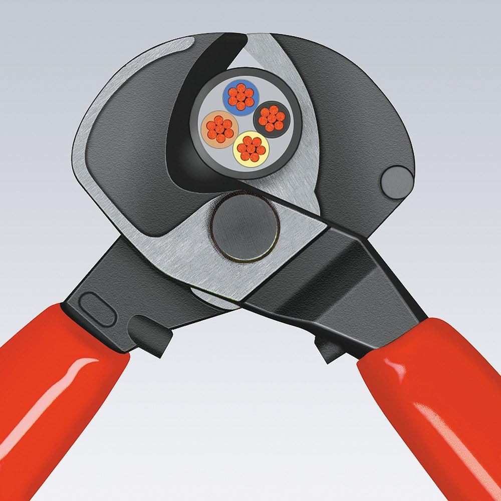 กรรไกรตัดสายเคเบิ้ล Knipex 95 17 500 Cable Shears แบบจับสองมือ ผ่านการทดสอบ VDE