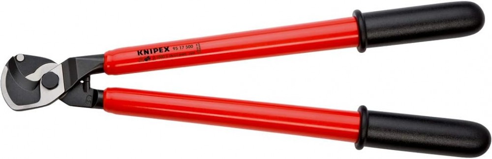 กรรไกรตัดสายเคเบิ้ล Knipex 95 17 500 Cable Shears แบบจับสองมือ ผ่านการทดสอบ VDE