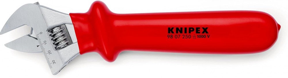 ประแจล็อค Knipex 98 07 250 VDE Insulated Adjustable Wrench ปรับระดับได้
