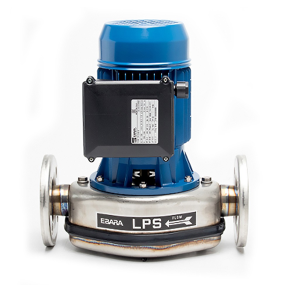 ปั๊มหอยโข่ง Ebara LPS 50/75M ปั๊มแสตนเลส IN-LINE 2 สาย 2 นิ้ว x 2 นิ้ว