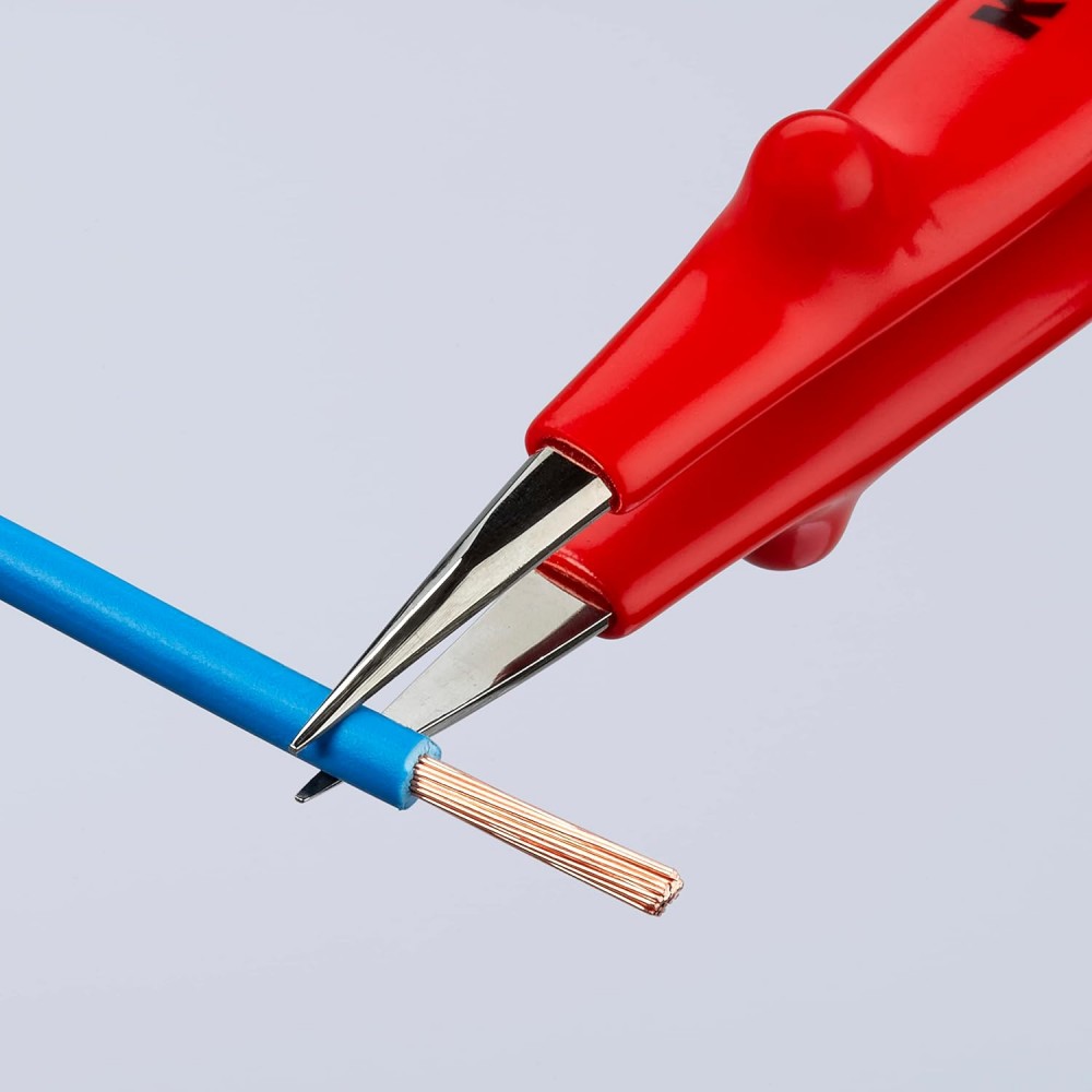 แหนบคีบอเนกประสงค์ Knipex 92 27 61 Universal Tweezers insulated 1000V ด้ามจับหุ้มฉนวน VDE