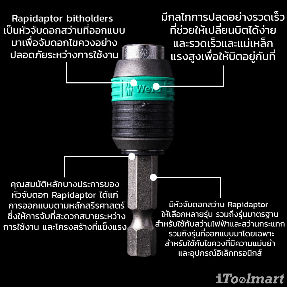 ชุดดอกไขควง Wera Bit-Check 30 Universal 1 05056440001 ชุด 30 ชิ้น