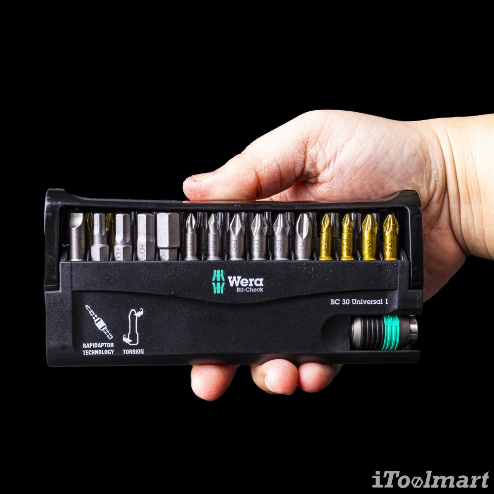 ชุดดอกไขควง Wera Bit-Check 30 Universal 1 05056440001 ชุด 30 ชิ้น