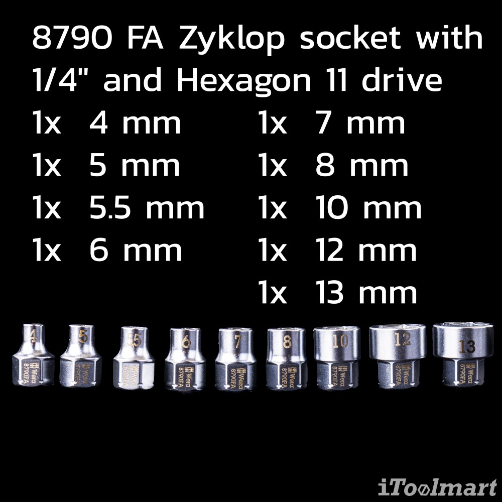 ชุดประแจ Wera Zyklop Mini 2 Kraftform Kompakt 05135918001 ชุด 27 ชิ้น