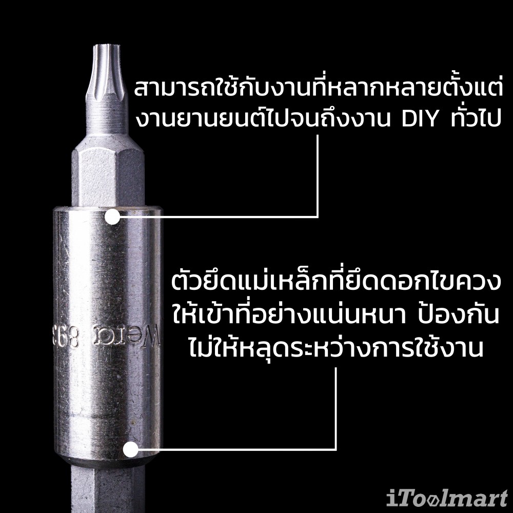 ชุดดอกไขควง Wera Bit-Check 7 TX Universal 1 Christmas 2022 05136024001