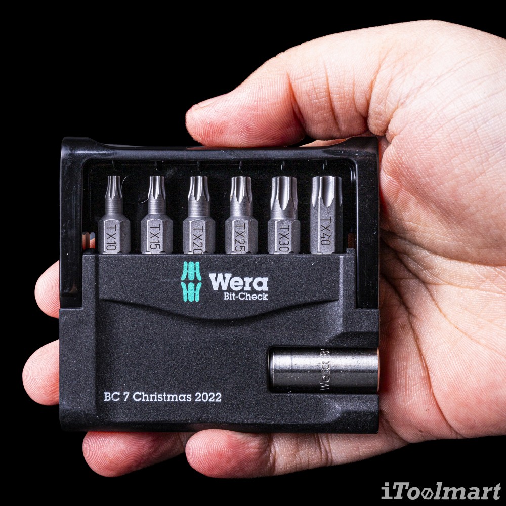 ชุดดอกไขควง Wera Bit-Check 7 TX Universal 1 Christmas 2022 05136024001