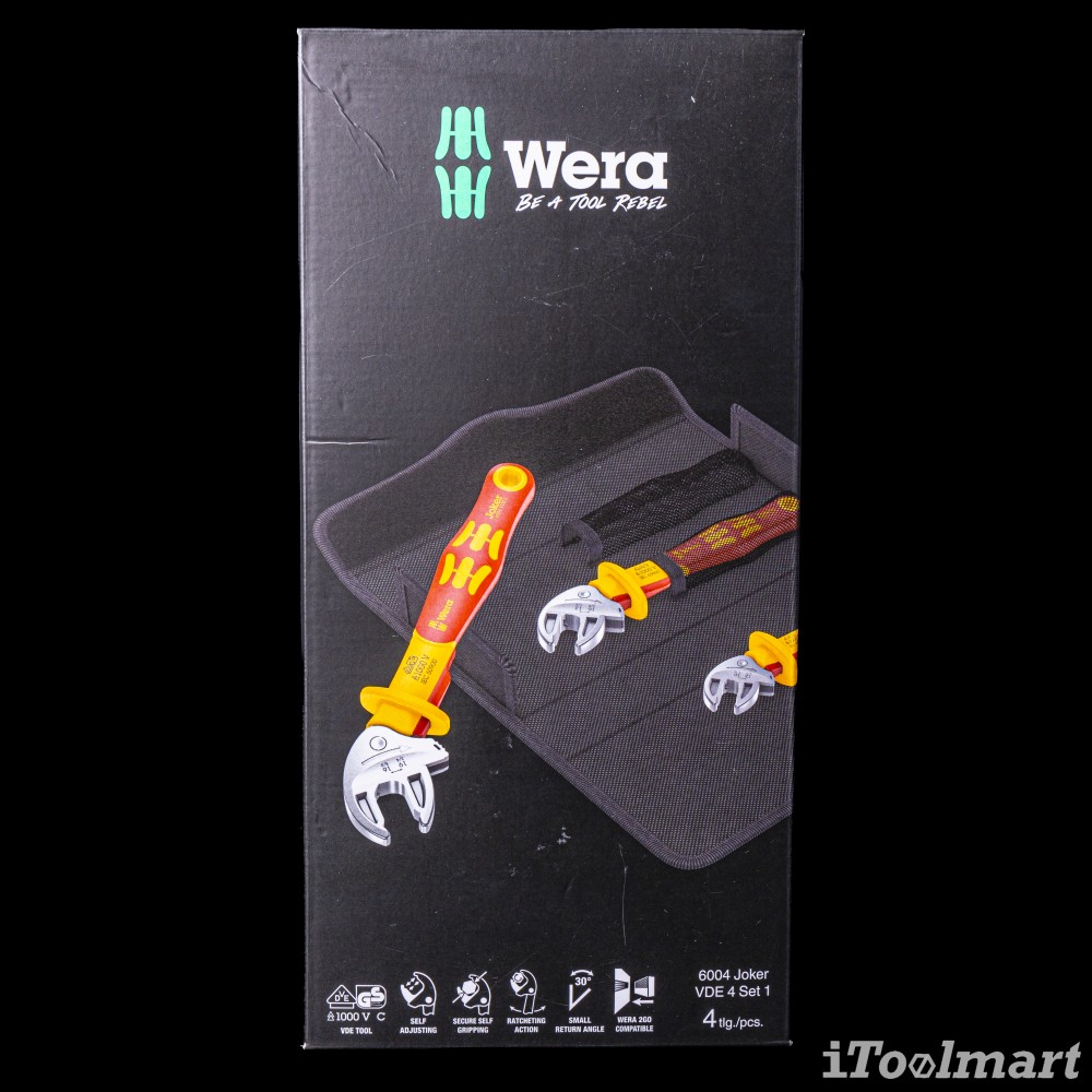 ประแจเลื่อน Wera 6004 Joker VDE 4 Set 1 05020170001 ชุด 4 ชิ้น