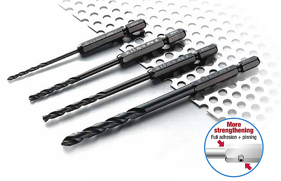 ONISHI No.26 Hex Shank Stainless Steel Drill Bits 4.5 mm.