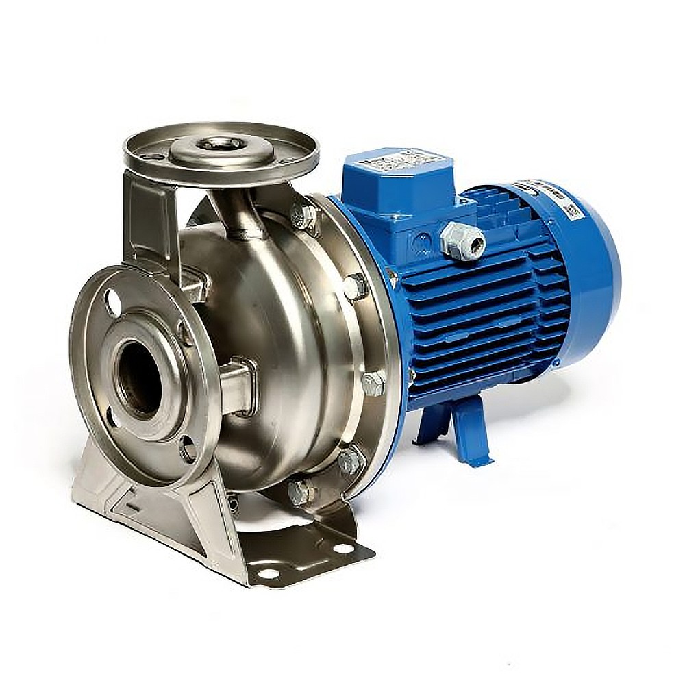 ปั๊มหอยโข่ง Ebara 3M 50-125/4.0 ปั๊มแสตนเลส - 3สาย 380V 2 นิ้ว x 2 นิ้ว