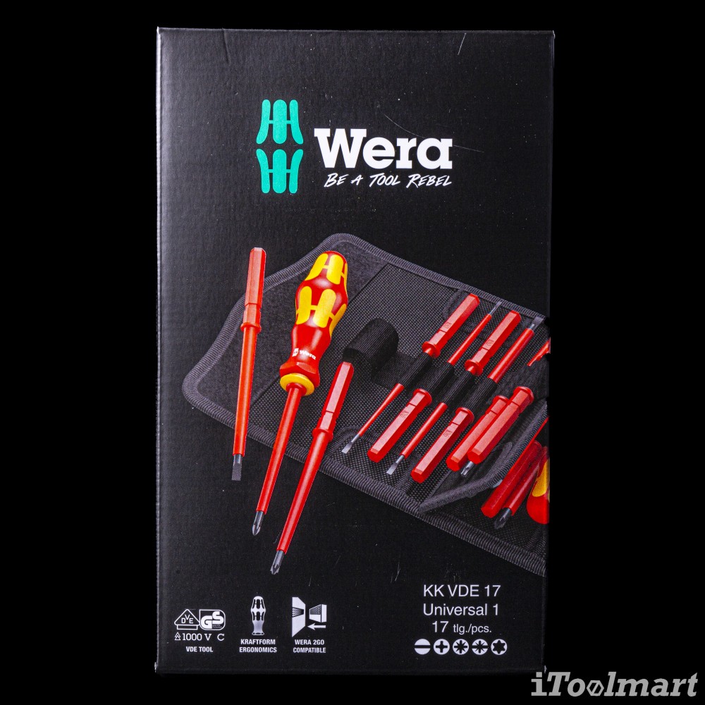 ชุดไขควง Wera Kraftform Kompakt VDE 05059030001 ชุด 17 ชิ้น