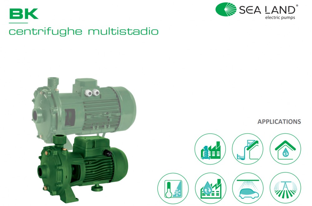 SEALAND BK Centrifugal water pump, 2 impellers