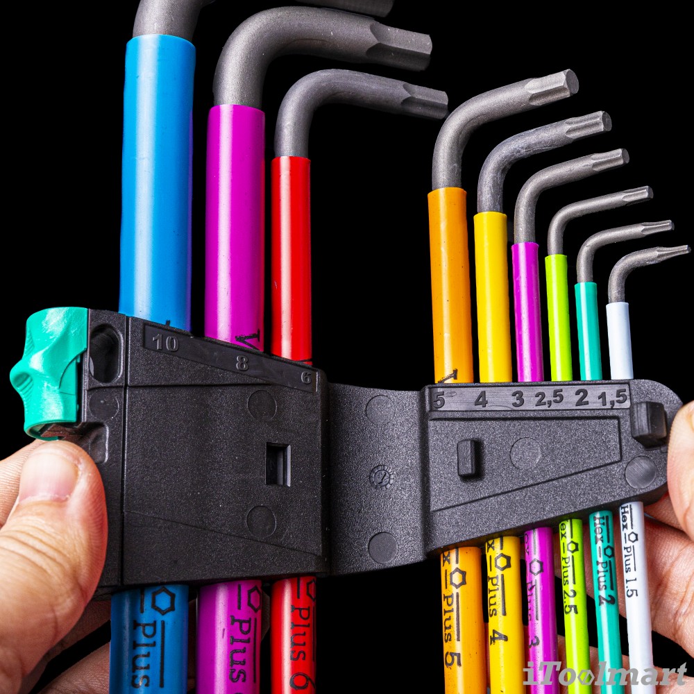 ประแจหกเหลี่ยมหัวบอล Wera 950/9 Hex-Plus Christmas 2023 05136041001