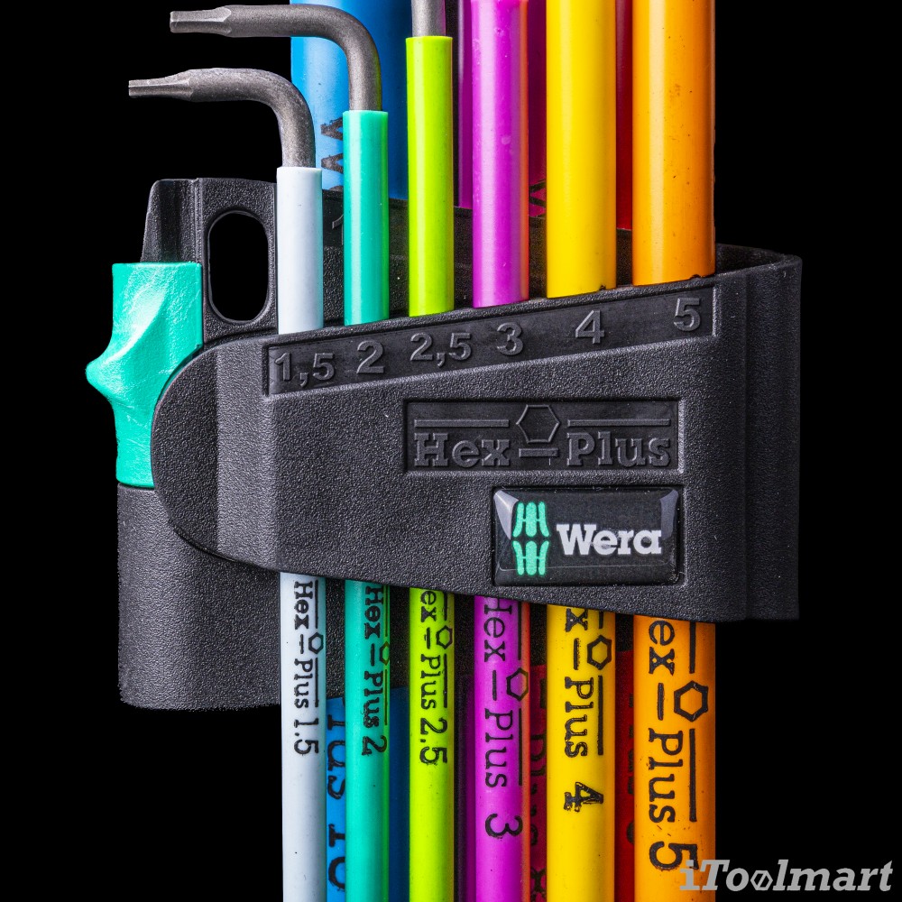 ประแจหกเหลี่ยมหัวบอล Wera 950/9 Hex-Plus Christmas 2023 05136041001