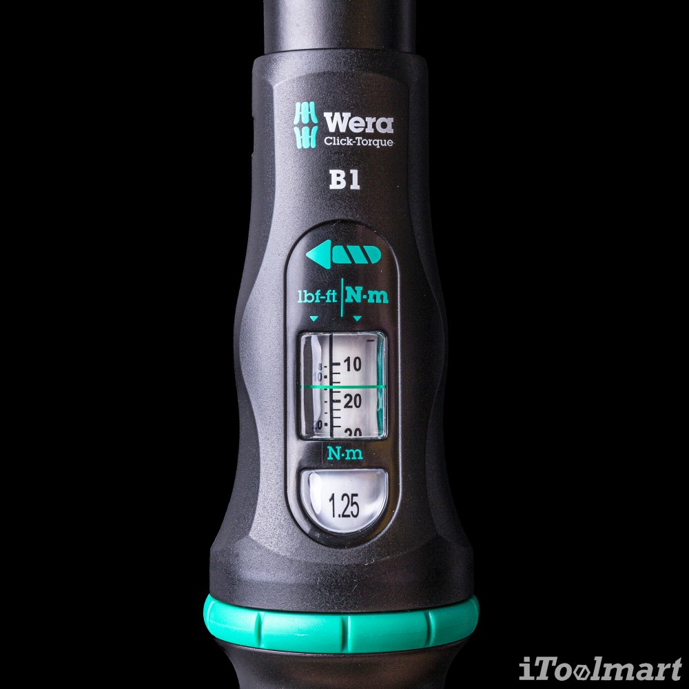 ประแจปอนด์ Wera Click-Torque B 1 ขนาด 3/8 05075610001 10 - 50 Nm